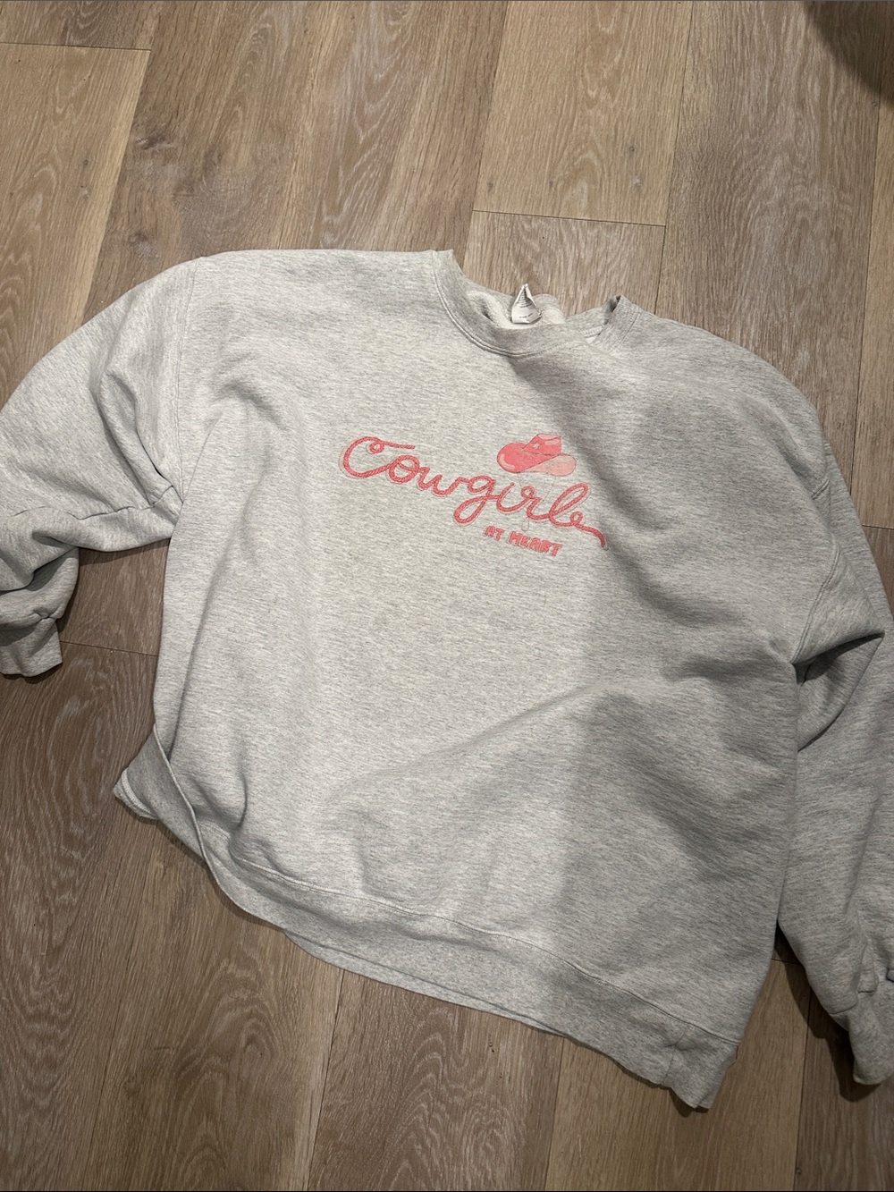 All Things Lilly Ann Let Me Grab My Boots Cowgirl At Heart XL Crewneck ATLA